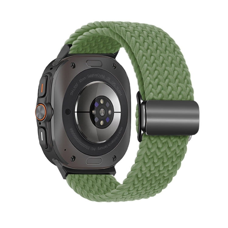 For Samsung Galaxy Watch Ultra 47mm Nylon Loop Magnetic Buckle Watch Band(Cactus)