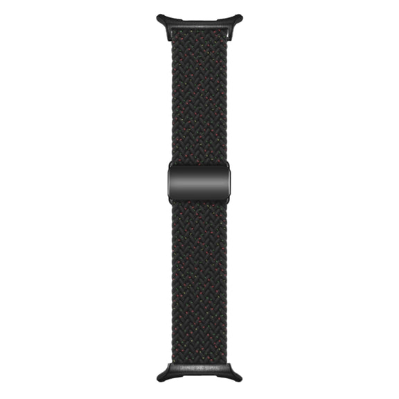For Samsung Galaxy Watch Ultra 47mm Nylon Loop Magnetic Buckle Watch Band(Starlight Black)