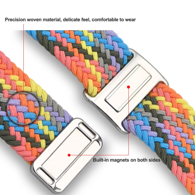 For Samsung Galaxy Watch Ultra 47mm Nylon Loop Magnetic Buckle Watch Band(Light Grey)