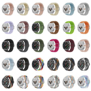 For Samsung Galaxy Watch Ultra 47mm Nylon Loop Magnetic Buckle Watch Band(Brown)