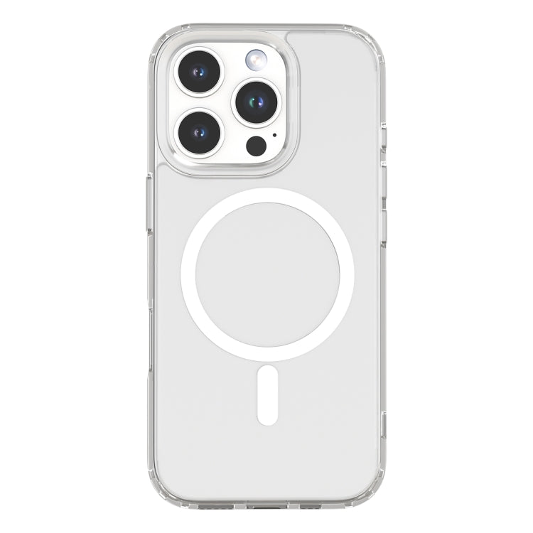 For iPhone 16 Plus Mutural Ice Series MagSafe Magnetic TPU Phone Case(Transparent)