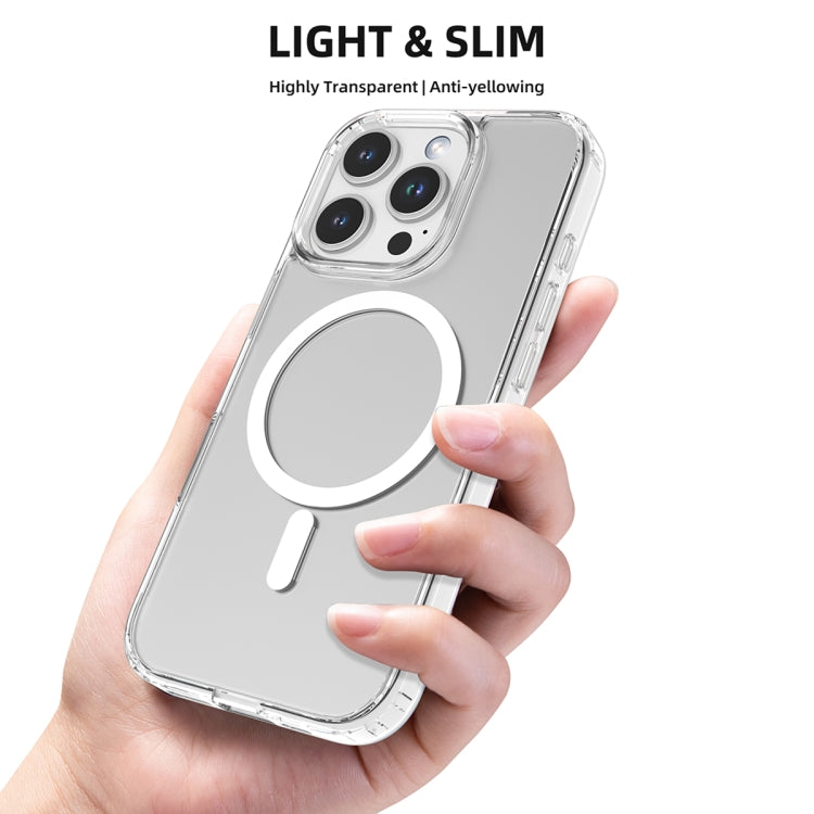 For iPhone 16 Plus Mutural Ice Series MagSafe Magnetic TPU Phone Case(Transparent)