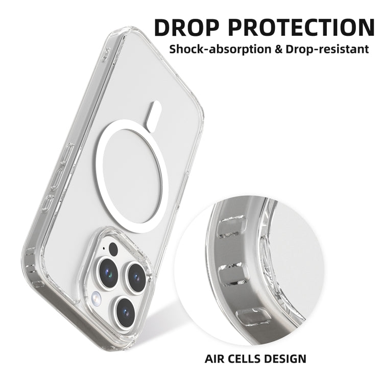 For iPhone 16 Mutural Ice Series MagSafe Magnetic TPU Phone Case(Transparent)