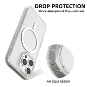 For iPhone 16 Pro Mutural Ice Series MagSafe Magnetic TPU Phone Case(Transparent)