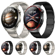 22mm I-shaped Magnetic Buckle Pure Titanium Watch Band(Titanium Silver)