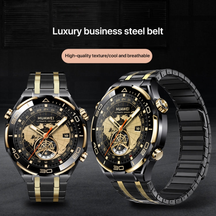 22mm AP Style Chain Magnetic Buckle Stainless Steel Watch Band(Titanium Silver)