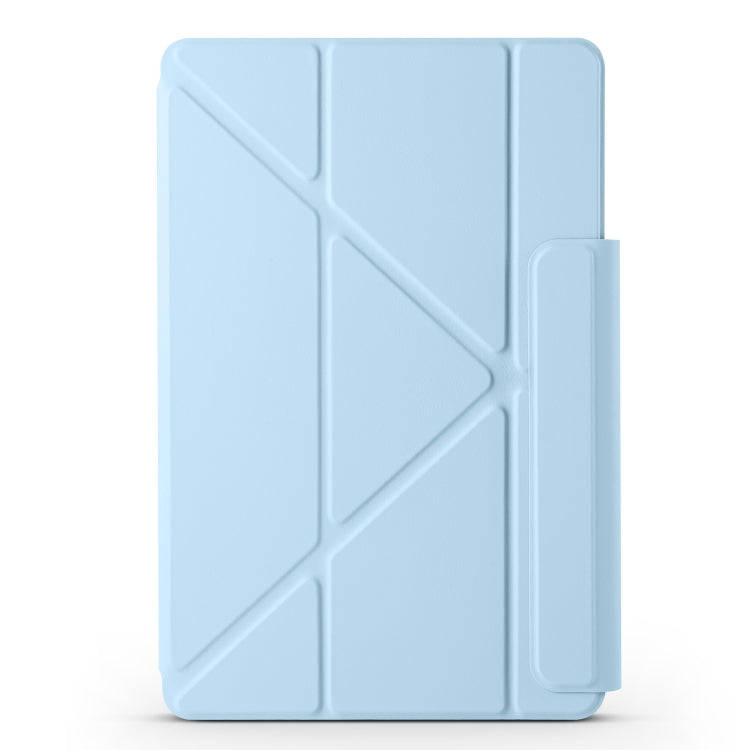 For Honor MagicPad 2 12.3 Fixed Buckle Magnetic Deformation Leather Tablet Case(Ice Blue)
