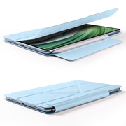 For Honor MagicPad 2 12.3 Fixed Buckle Magnetic Deformation Leather Tablet Case(Ice Blue)