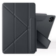 For Honor MagicPad 2 12.3 Fixed Buckle Magnetic Deformation Leather Tablet Case(Black) - Honor by PMC TechLife | Online Shopping South Africa | PMC TechLife | Buy Now Pay Later Mobicred