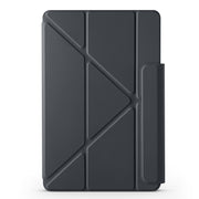 For Honor MagicPad 2 12.3 Fixed Buckle Magnetic Deformation Leather Tablet Case(Black)