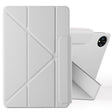 For Honor MagicPad 2 12.3 Fixed Buckle Magnetic Deformation Leather Tablet Case(Grey) - Honor by PMC TechLife | Online Shopping South Africa | PMC TechLife | Buy Now Pay Later Mobicred