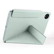 For Honor MagicPad 2 12.3 Fixed Buckle Magnetic Deformation Leather Tablet Case(Baby Green)