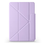 For Honor MagicPad 2 12.3 Fixed Buckle Magnetic Deformation Leather Tablet Case(Taro Purple)