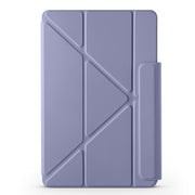 For Honor MagicPad 2 12.3 Fixed Buckle Magnetic Deformation Leather Tablet Case(Lavender Purple)