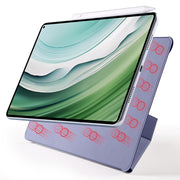 For Honor MagicPad 2 12.3 Fixed Buckle Magnetic Deformation Leather Tablet Case(Lavender Purple)