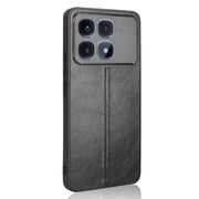 For Redmi K70 Ultra Cow Pattern Sewing Back Cover Phone Case(Black)