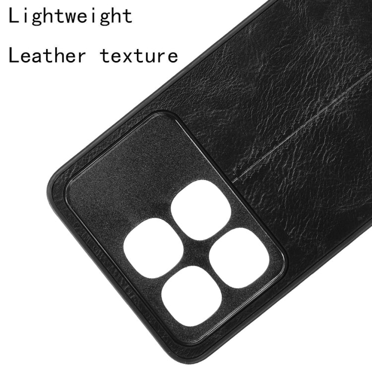 For Redmi K70 Ultra Cow Pattern Sewing Card Bag Phone Case(Black)