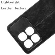 For Redmi K70 Ultra Cow Pattern Sewing Card Bag Phone Case(Black)