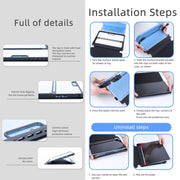 For Microsoft Surface Pro 9 / 10 / 11 Conjoined Acrylic Leather Tablet Case(Black)