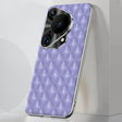 For Huawei Pura 70 Ultra Silver Edge Rhombic Texture PU Leather Phone Case(Purple) - free shipping - PMC Jewellery - Order now!