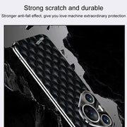 For Huawei Pura 70 Pro / 70 Pro+ Silver Edge Rhombic Texture PU Leather Phone Case(Black)