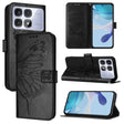 For Redmi K70 Ultra 5G Global Embossed Butterfly Leather Phone Case(Black) - Xiaomi Cases by PMC Jewellery | Online Shopping South Africa | PMC Jewellery | Buy Now Pay Later Mobicred