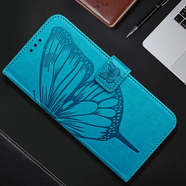 For Redmi K70 Ultra 5G Global Embossed Butterfly Leather Phone Case(Blue)