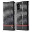For Samsung Galaxy S24 FE 5G LC.IMEEKE Carbon Fiber Leather Phone Case(Horizontal Black) - Galaxy S24 FE 5G Cases by LC.IMEEKE | Online Shopping South Africa | PMC Jewellery | Buy Now Pay Later Mobicred