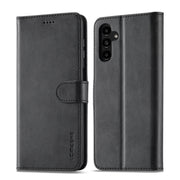 For Samsung Galaxy S24 FE 5G LC.IMEEKE Calf Texture Leather Phone Case(Black)