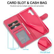 For Samsung Galaxy S24 FE 5G LC.IMEEKE Calf Texture Leather Phone Case(Red)