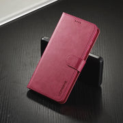 For Samsung Galaxy S25 5G LC.IMEEKE Calf Texture Leather Phone Case(Red)