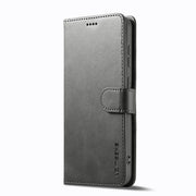 For Samsung Galaxy S25 5G LC.IMEEKE Calf Texture Leather Phone Case(Grey)