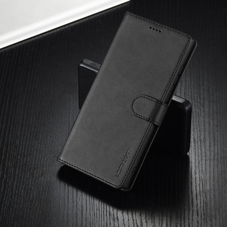 For Samsung Galaxy S25 Ultra 5G LC.IMEEKE Calf Texture Leather Phone Case(Black)