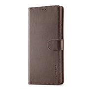 For Samsung Galaxy S25 Ultra 5G LC.IMEEKE Calf Texture Leather Phone Case(Coffee)