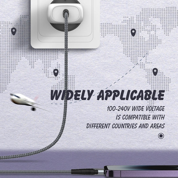 LDNIO A1206C PD27W USB-C / Type-C Fast Charger with 1m Type-C Cable, Plug Type:EU Plug(White)