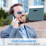 For iPhone 16 Plus LC.IMEEKE Skin-friendly Card Slots Leather Phone Case(Blue)