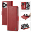 For iPhone 16 Pro LC.IMEEKE Skin-friendly Card Slots Leather Phone Case(Red) - iPhone 16 Pro Cases by LC.IMEEKE | Online Shopping South Africa | PMC TechLife | Buy Now Pay Later Mobicred