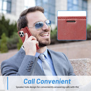 For iPhone 16 Pro LC.IMEEKE Skin-friendly Card Slots Leather Phone Case(Red)