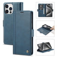 For iPhone 16 Pro Max LC.IMEEKE Skin-friendly Card Slots Leather Phone Case(Blue) - iPhone 16 Pro Max Cases by LC.IMEEKE | Online Shopping South Africa | PMC TechLife | Buy Now Pay Later Mobicred