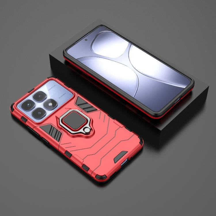 For Redmi K70 Ultra Global Shockproof PC + TPU Holder Phone Case(Red)