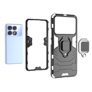 For Redmi K70 Ultra Global Shockproof PC + TPU Holder Phone Case(Red)