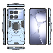 For Redmi K70 Ultra Global Shockproof PC + TPU Holder Phone Case(Navy Blue)