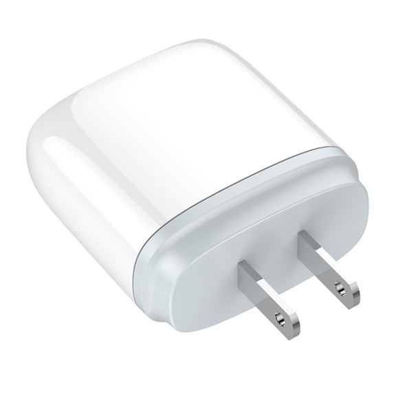 LDNIO Q229 QC3.0 / PD20W USB + Type-C Fast Charger with 1m USB to Micro USB Cable, Plug Type:US Plug(White)