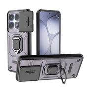 For Redmi K70 Ultra Global Sliding Camshield TPU + PC Shockproof Phone Case with Holder(Purple)