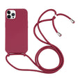 For iPhone 16 Pro Max Candy Colors TPU Protective Phone Case with Lanyard(Red) - iPhone 16 Pro Max Cases by PMC TechLife | Online Shopping South Africa | PMC TechLife | Buy Now Pay Later Mobicred