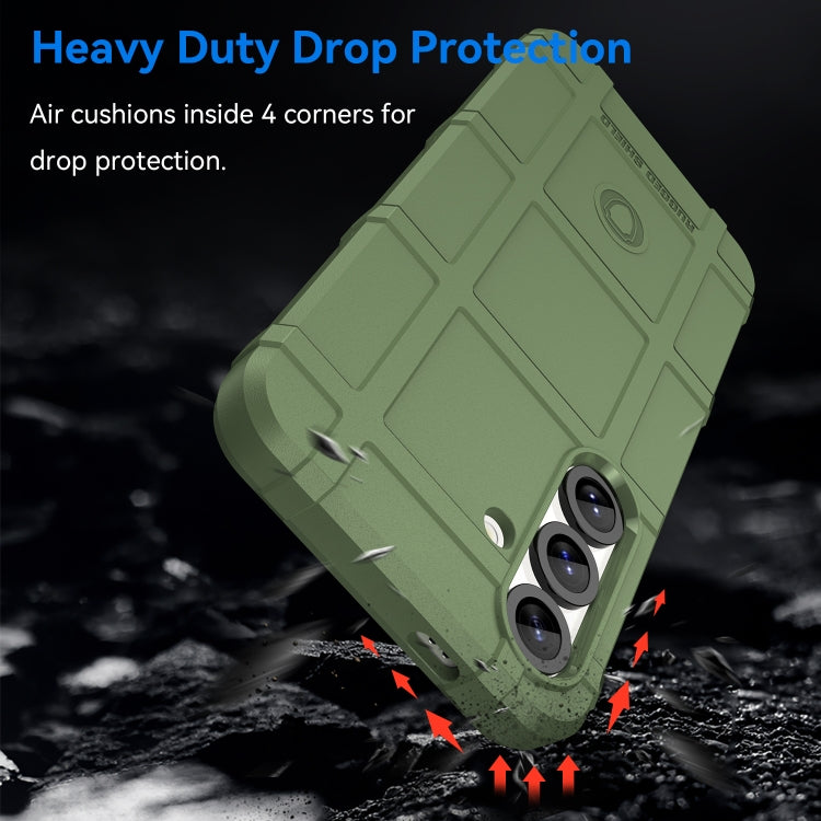 For Samsung Galaxy S25 5G Full Coverage Shockproof TPU Phone Case(Green)