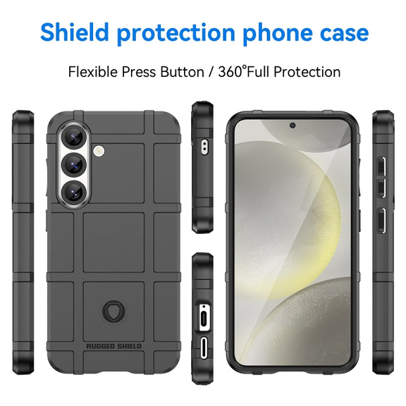 For Samsung Galaxy S25+ 5G Full Coverage Shockproof TPU Phone Case(Black)