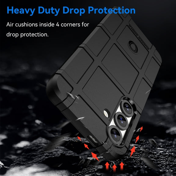 For Samsung Galaxy S25+ 5G Full Coverage Shockproof TPU Phone Case(Black)