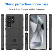 For Samsung Galaxy S25 Ultra 5G Full Coverage Shockproof TPU Phone Case(Black)
