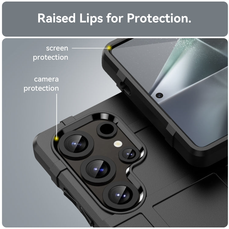 For Samsung Galaxy S25 Ultra 5G Full Coverage Shockproof TPU Phone Case(Black)